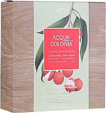 Düfte, Parfümerie und Kosmetik Maurer & Wirtz 4711 Aqua Colognia Lychee & White Mint - Duftset (Eau de Cologne 50ml + Duschgel 75ml)