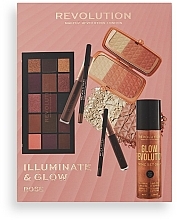 Düfte, Parfümerie und Kosmetik Make-up Set - Makeup Revolution Illuminate & Glow Set Rose