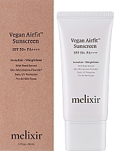 Sonnenschutzcreme Airfit mit Kohlextrakten - Melixir Kale Extracts Vegan Airfit Sunscreen SPF50+ PA++++ — Bild N2