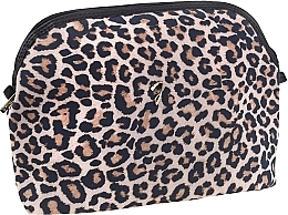 Kosmetiktasche mit Leopardenmuster 27x20x8 cm A4349VT - Janeke Chic Spotted Quilted Pouch — Bild N1