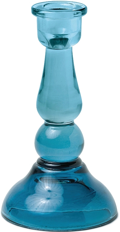 Kerzenhalter aus Glas - Paddywax Tall Glass Taper Holder Blue — Bild N1