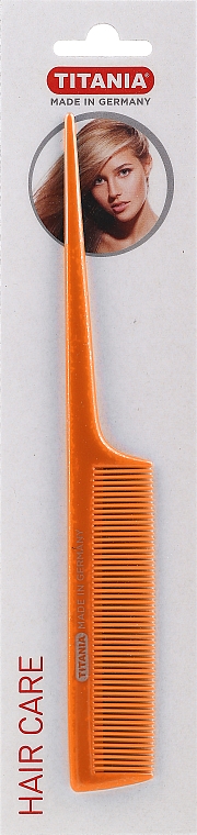 Haarkamm mit Griff 20,5 cm orange - Titania — Bild N1