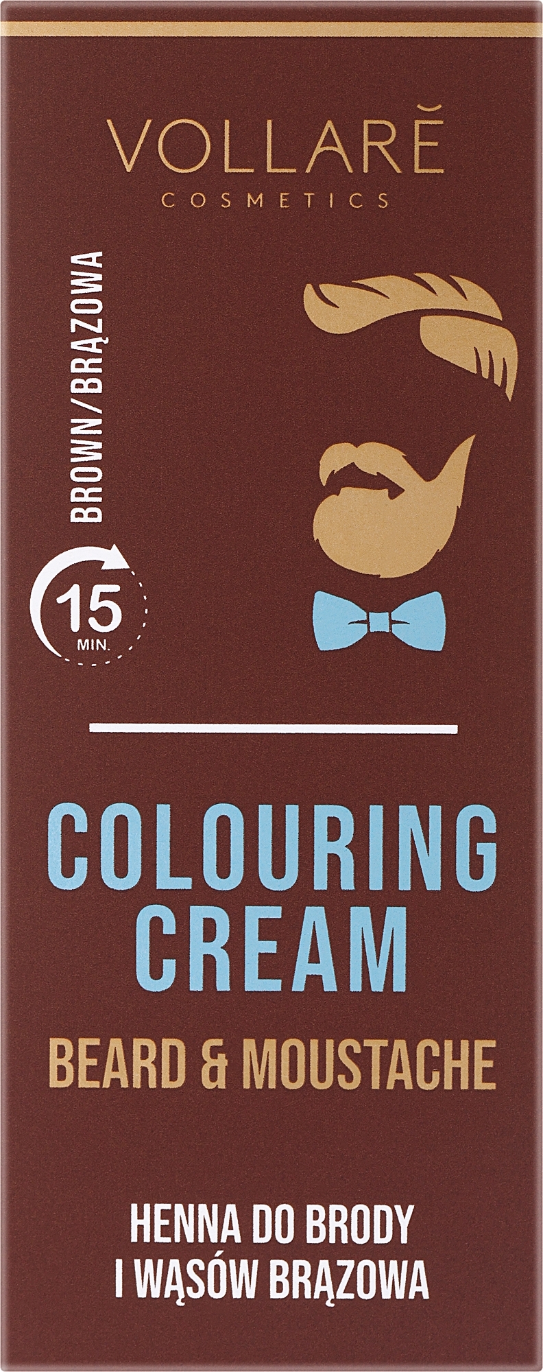 Schnurrbart- und Bartfarbe braun - Vollare Colouring Cream Beard & Moustache Brown — Bild 30 ml