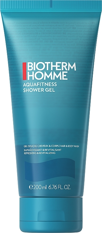 2in1 Revitalisierendes Shampoo und Duschgel für Männer - Biotherm Homme Aquafitness Shower Gel Body & Hair