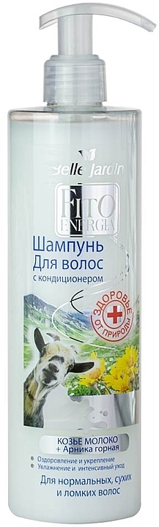 2in1 Shampoo und Conditioner mit Ziegenmilch und Berg-Arnika - Belle Jardin Fito Energia Shampoo