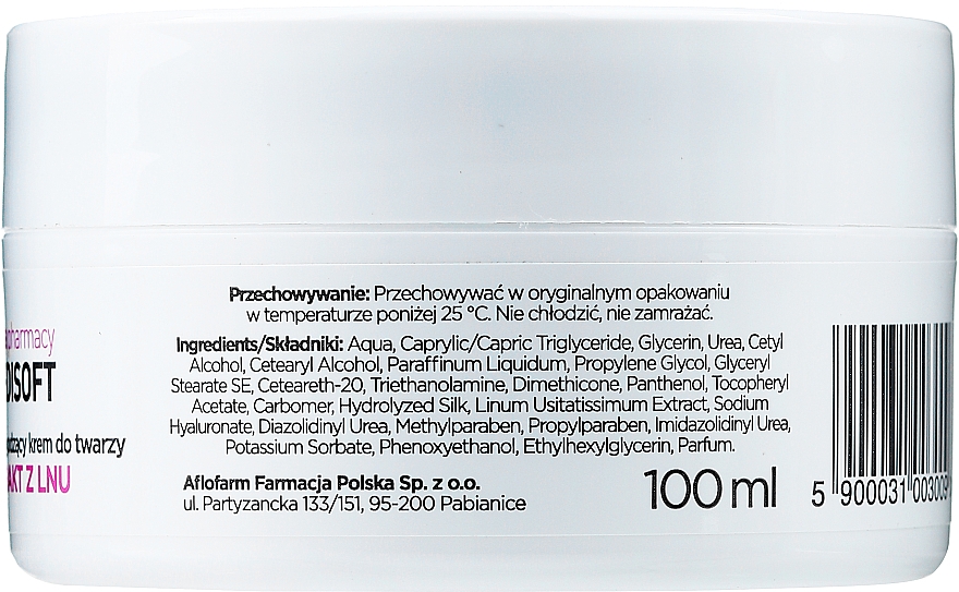 Feuchtigkeitsspendende Gesichtscreme mit Flachs-Extrakt - Anida Pharmacy Medisoft Face Cream Linen — Bild N2