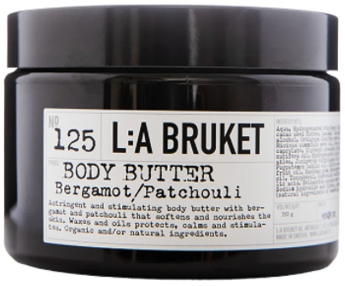 Körperbutter - L:A Bruket No. 125 Bergamot/Patchouli Body Butter — Bild N1