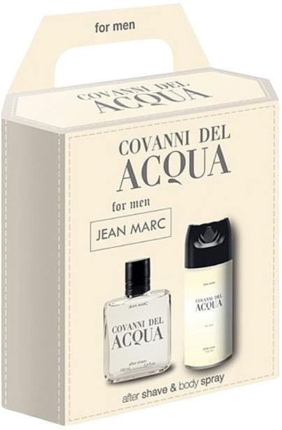 Set - Jean Marc Covanni Del Acqua (deo/150ml + aftersh/lot/100ml) — Bild N1