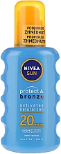 Düfte, Parfümerie und Kosmetik Sonnenspray - NIVEA Sun Care Protect & Bronze Sun Spray SPF 20