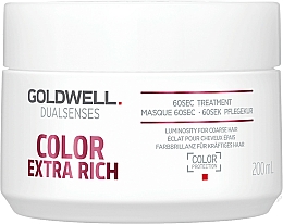 Düfte, Parfümerie und Kosmetik Intensive Maske für gefärbtes Haar - Goldwell DualSenses Color Extra Rich 60sec Treatment