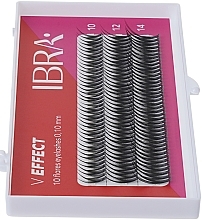 Künstliche Wimpern V-Effekt B 0.10, Mix - Ibra 10 Flares Eyelash — Bild N2