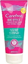 Düfte, Parfümerie und Kosmetik Intimhygiene-Gel mit grünem Tee und Aloe Vera - Carefree Duo Effect