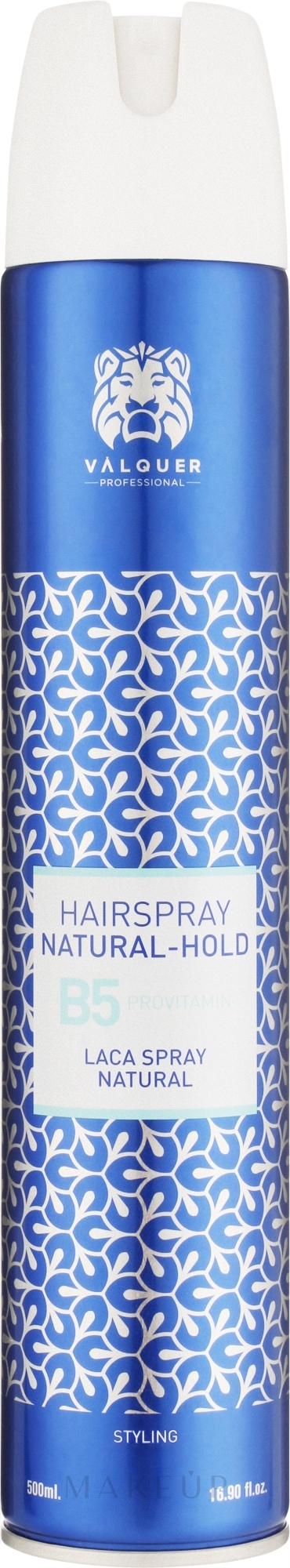 Haarspray mit mittlerem Halt - Valquer B5 Provitamin Hairspray Natural-Hold — Bild 500 ml