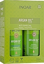 Set für fettiges Haar - Inoar Argan Oil Kit (Shampoo 250ml + Conditioner 250ml)  — Bild N2