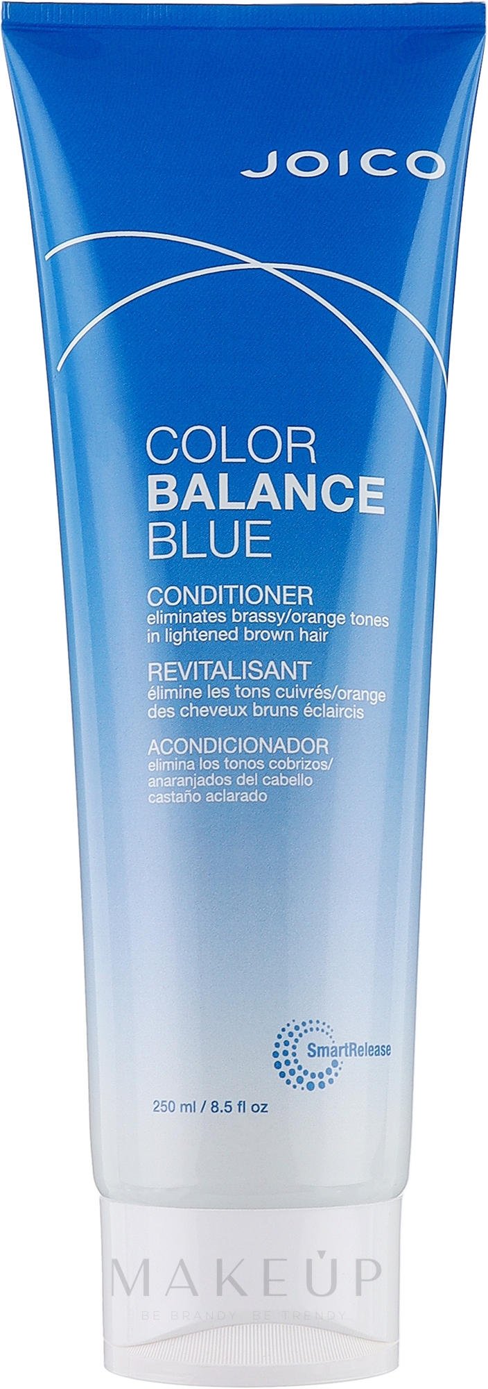 Haarspülung mit Blaupigmenten zur Neutralisierung von unerwünschtem Messing- und Orangestich - Joico Color Balance Blue Conditioner — Bild 250 ml