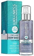 Düfte, Parfümerie und Kosmetik Haarserum - Wellness Premium Products Organic Hemp Seed Oil Deep Hydrating Hair Serum