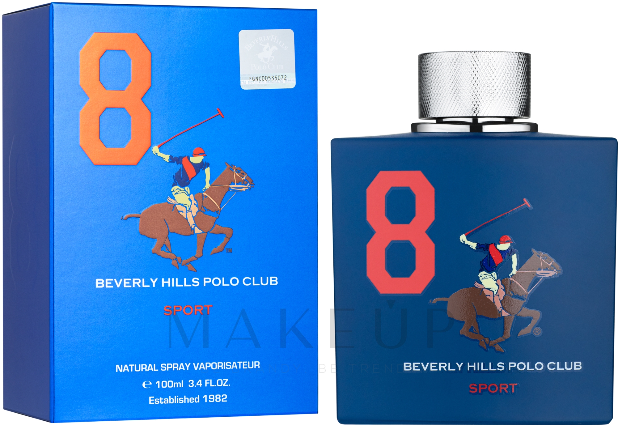 Beverly Hills Polo Club Sport No 8 - Eau de Toilette  — Bild 100 ml