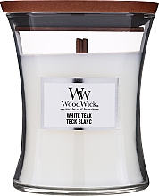 Düfte, Parfümerie und Kosmetik Duftkerze im Glas White Teak - WoodWick Hourglass Candle White Teak