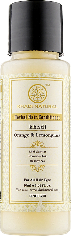 Balsam mit Orange und Zitronengras - Khadi Natural Herbal Orange & Lemongrass Hair Conditioner — Bild N1