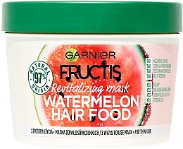 Volumengebende Haarmaske mit Wassermelone - Garnier Fructis Hair Food Plumping Watermelon Mask — Bild N1