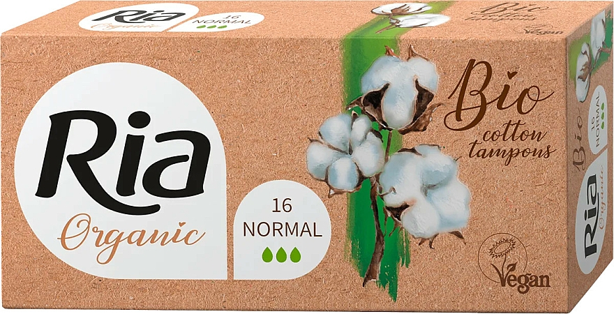 Tampons Normal aus Bio-Baumwolle 16 St. - RIA Organic Normal — Bild N1