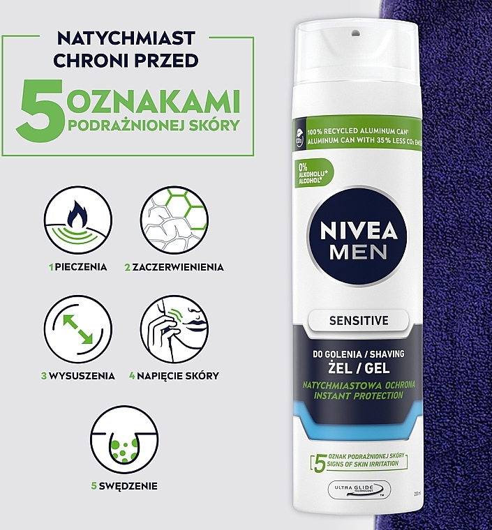 Beruhigendes Rasiergel - NIVEA MEN Active Comfort System Shaving Gel — Bild N7