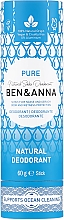 Düfte, Parfümerie und Kosmetik Natürlicher Soda Deostick Pure - Ben & Anna Pure Natural Soda Deodorant Paper Tube