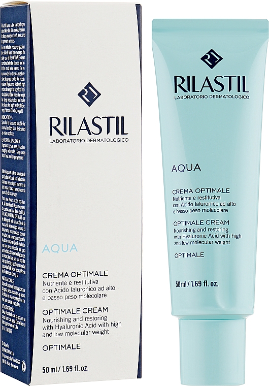 Nährende Feuchtigkeitscreme für normale bis trockene Haut - Rilastil Aqua Crema — Bild N2