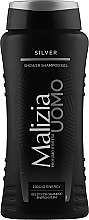 Duschgel-Shampoo für Männer - Malizia Uomo Silver Shower Shampoo Gel — Bild N1