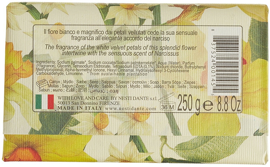 Naturseife Royal Lily & Narcissus - Nesti Dante Natural Soap Romantica Collection — Bild N2