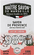 Feste Seife mit Ziegenmilch - Maitre Savon De Marseille Savon De Provence Goat Milk Soap Bar — Bild N1