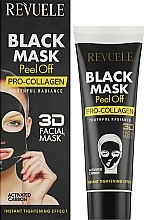 Peel-Off Gesichtsmaske mit Aktivkohle und Vitamin C - Revuele Black Mask Peel Off Pro-Collagen — Bild N2