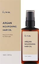 Pflegendes Arganöl für das Haar - IUNIK Argan Nourishing Hair Oil — Bild N2