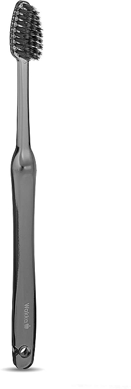 Zahnbürste schwarz - Shinyei Mizuha Wakka With Black Silica Filaments Toothbrush — Bild N2