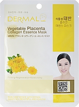 Düfte, Parfümerie und Kosmetik Gesichtsmaske mit Kollagen und Aminosäuren - Dermal Vegetable Placenta Collagen Essence Mask