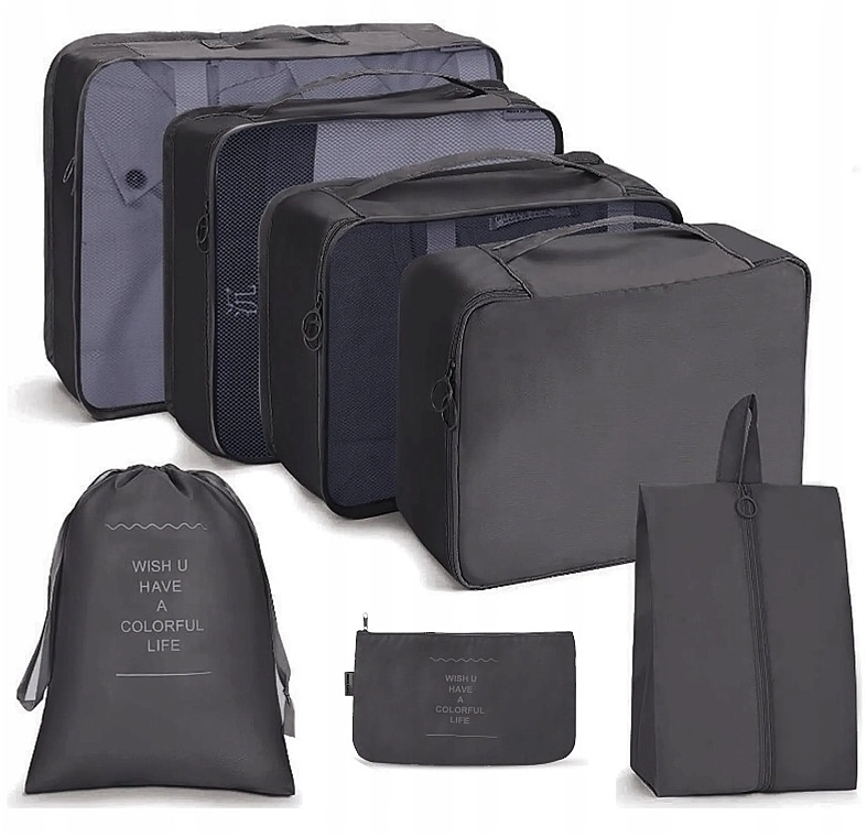 Kosmetiktasche 7in1 schwarz - Ecarla KS41WZ2  — Bild N1