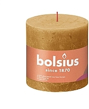 Düfte, Parfümerie und Kosmetik Dekorative Kerze in Zylinderform 100/100 mm Honiggelb - Bolsius Rustic XXL Candle Honeycomb Yellow