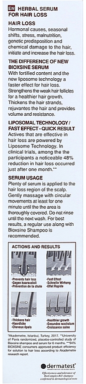 Festigendes Serum gegen Haarausfall mit pflanzlichen Extrakten - Biota Bioxsine DermaGen Forte Herbal Serum For Hair Loss — Bild N2