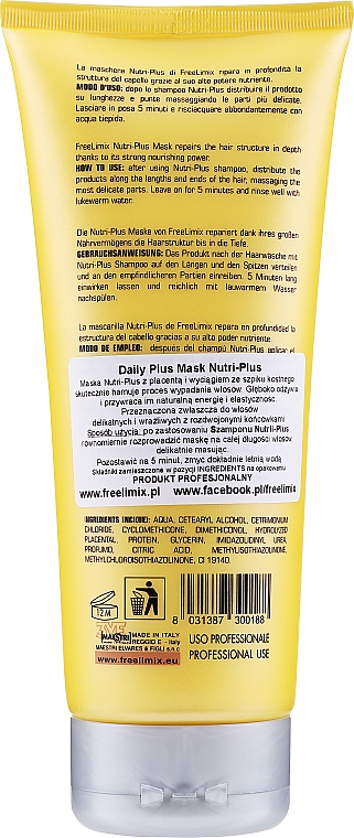 Pflegende Haarmaske - Freelimix Daily Plus Nutri-Plus Shampoo Mask — Bild N2