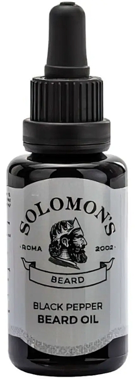 Bartöl Schwarzer Pfeffer - Solomon's Beard Oil Black Pepper — Bild N1