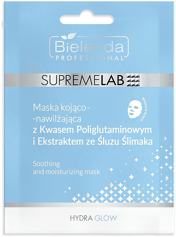 Beruhigende und feuchtigkeitsspendende Maske - Bielenda Professional Supremelab Hydra Glow Soothing And Moisturizing Mask — Bild N1