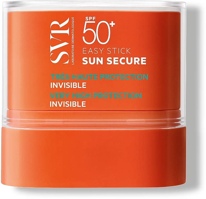 Hochwertiger Sonnenschutz-Stick für empfindliche Bereiche SPF 50+ - SVR Sun Secure Easy Stick SPF 50 — Bild N1