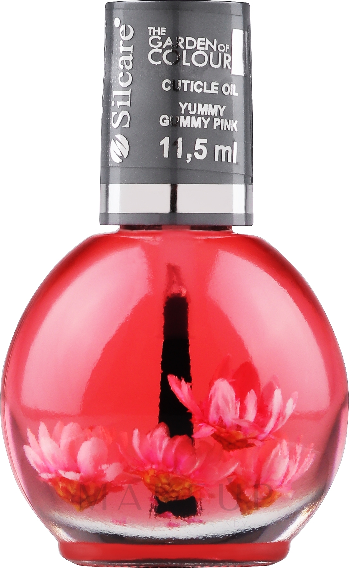 Nagel- und Nagelhautöl mit Blumen - Silcare Olive Yummy Gummy Pink Cuticle Oil — Bild 11.5 ml