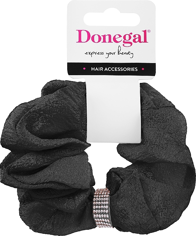 Scrunchie-Haargummi FA-5727 schwarz - Donegal — Bild N1