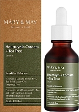 Beruhigendes Gesichtsserum mit Houttuynia und Teebaum - Mary & May Houttuynia Cordata + Tea Tree Serum — Bild N2