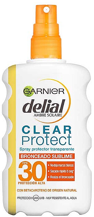 Bräunungsspray - Garnier Delial Tanning Spray Delial Clear Protect SPF 30+ — Bild N1