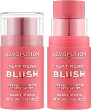 Düfte, Parfümerie und Kosmetik Rouge - Makeup Revolution Fast Base Blush Stick
