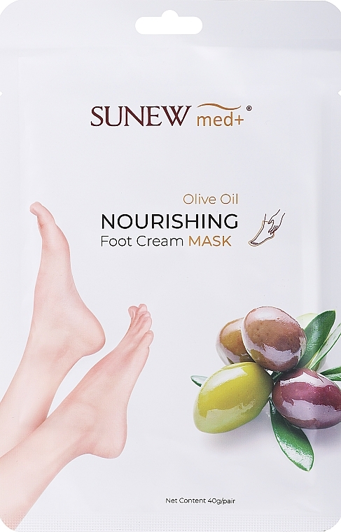 Fußmaske - Sunew Med+ Foot Mask With Jojoba Oil and Olive Oil — Bild N1