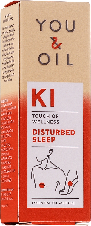 Bioaktive ätherische Ölmischung für einen erholsamen Schlaf - You & Oil KI-Disturbed Sleep Touch Of Welness Essential Oil — Bild N1
