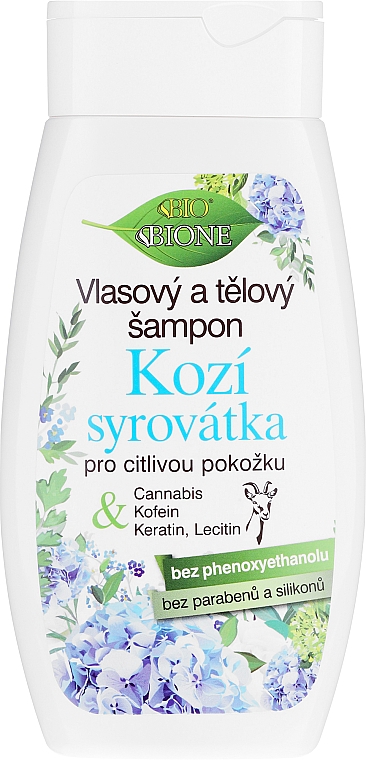 Shampoo für Haar und Körper mit Ziegenmilch - Bione Cosmetics Goat Milk Hair And Body Shampoo — Bild N1